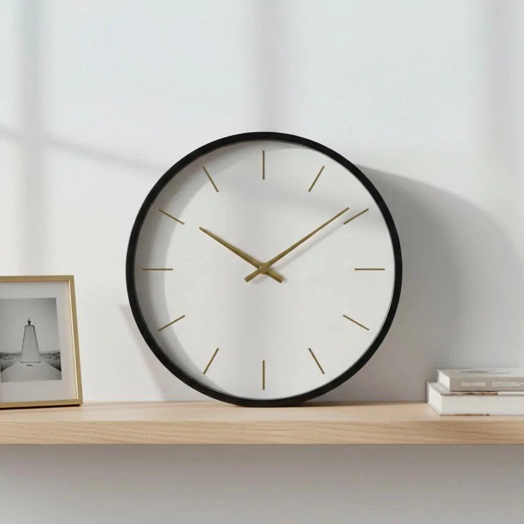 Noiseless wall clock with a silent sweep movement