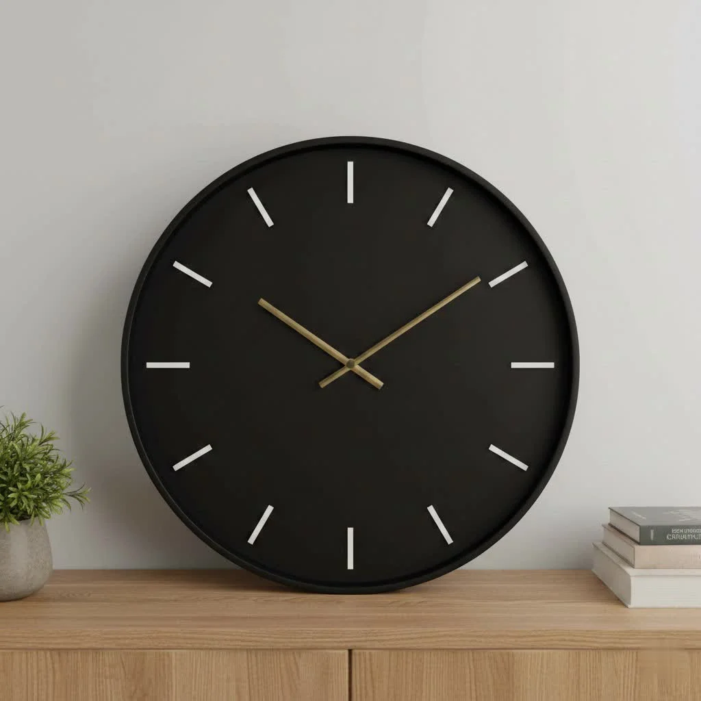 Modern big digital wall clock display
